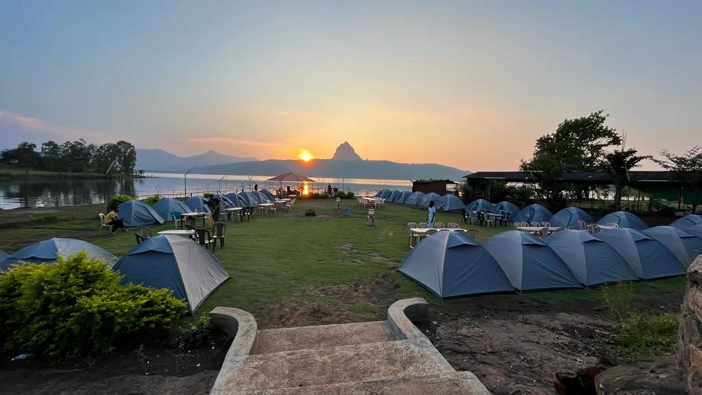 Mountain vista from luxury tent
